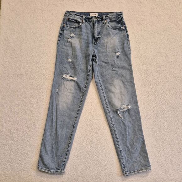 PISTOLA Presley High Rise Jeans 27 Blue Virginia Beach 90s Vintage Distressed - Picture 2 of 12